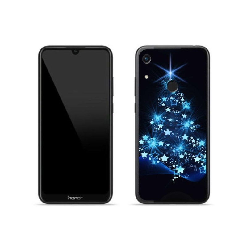 Gelový kryt mmCase na mobil Honor 8A - vánoční stromek