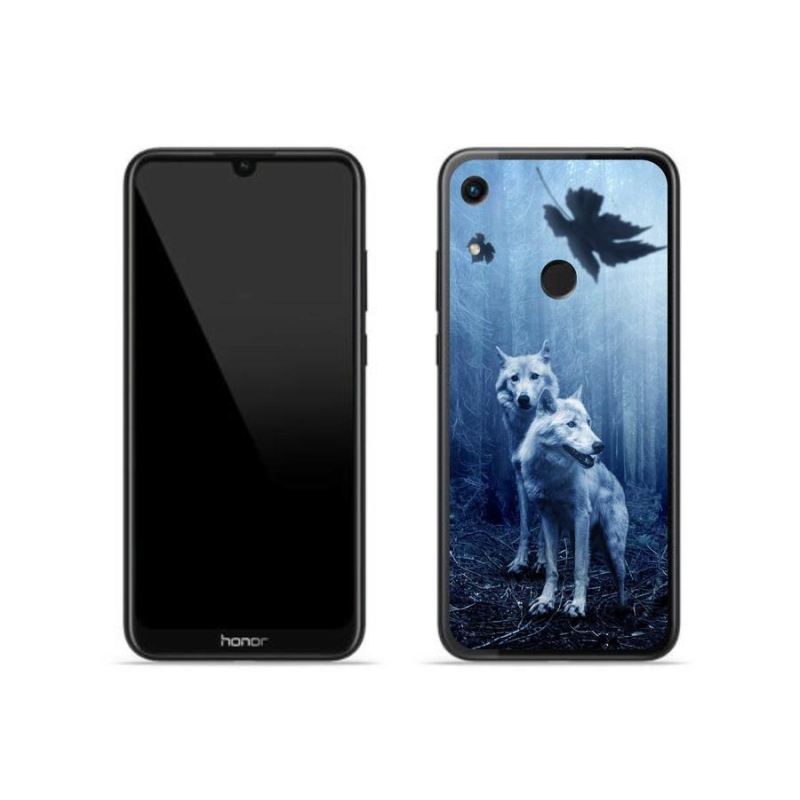 Gelový kryt mmCase na mobil Honor 8A - vlci v lese