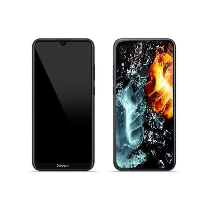 Gelový kryt mmCase na mobil Honor 8A - voda a oheň