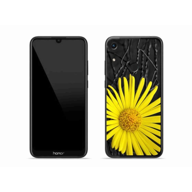 Gelový kryt mmCase na mobil Honor 8A - žlutá květina