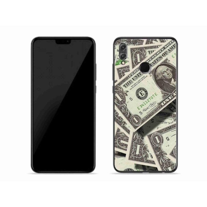 Gelový kryt mmCase na mobil Honor 8X - americký dolar