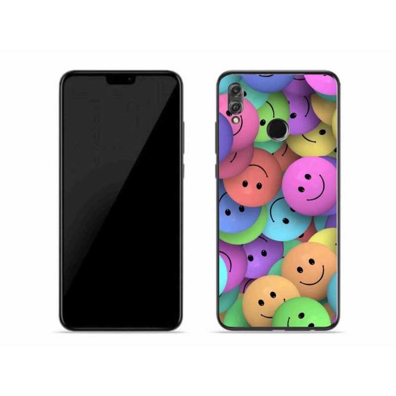 Gelový kryt mmCase na mobil Honor 8X - barevní smajlíci