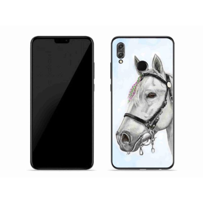Gelový kryt mmCase na mobil Honor 8X - bílý kůň 1