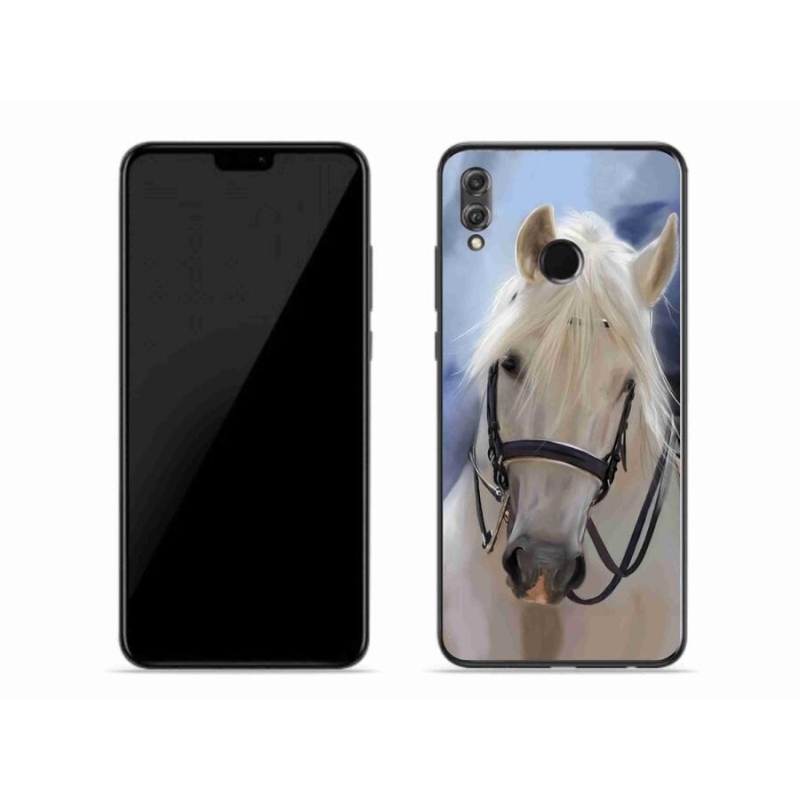 Gelový kryt mmCase na mobil Honor 8X - bílý kůň