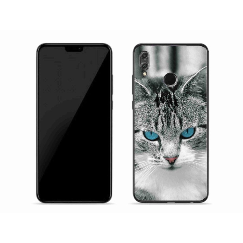 Gelový kryt mmCase na mobil Honor 8X - kočičí pohled 1