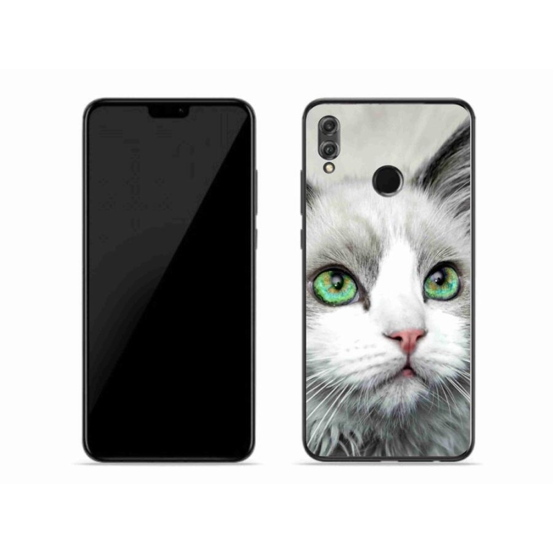 Gelový kryt mmCase na mobil Honor 8X - kočičí pohled