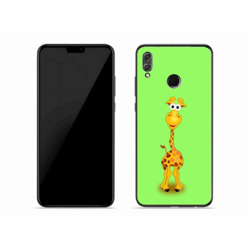 Gelový kryt mmCase na mobil Honor 8X - kreslená žirafa