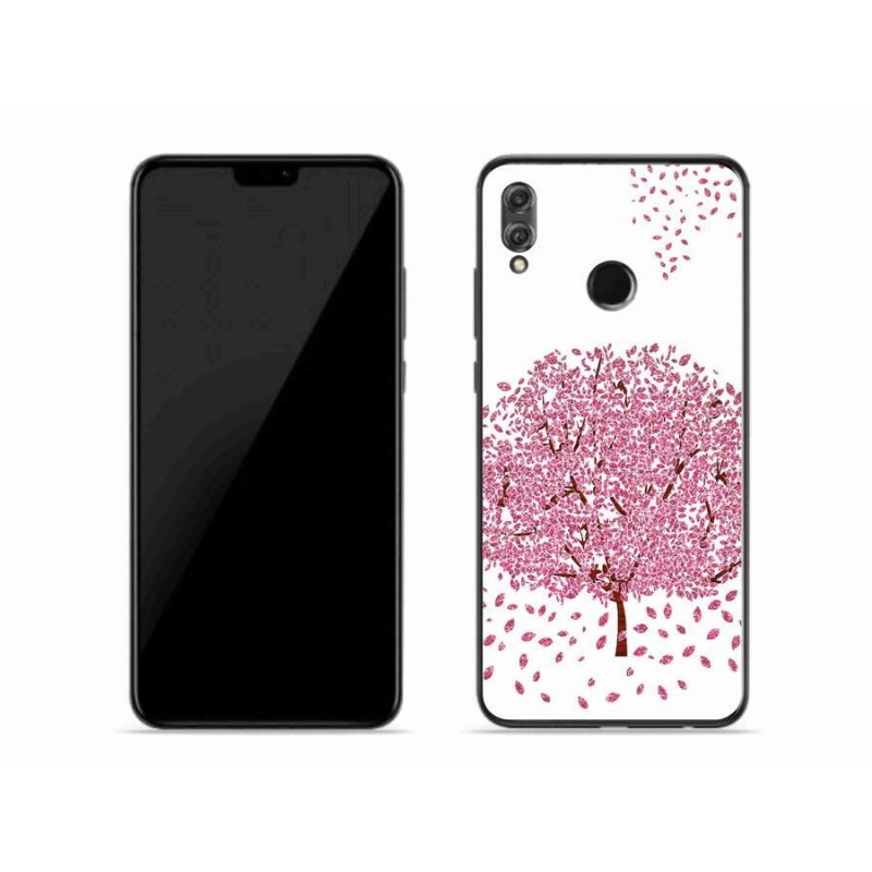 Gelový kryt mmCase na mobil Honor 8X - kreslený strom s listy