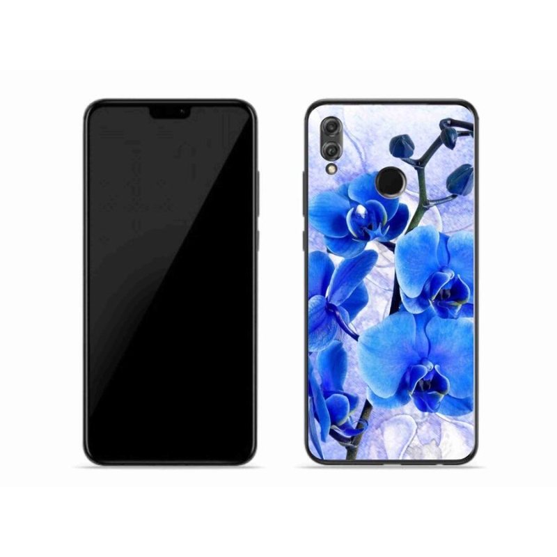 Gelový kryt mmCase na mobil Honor 8X - modré květy