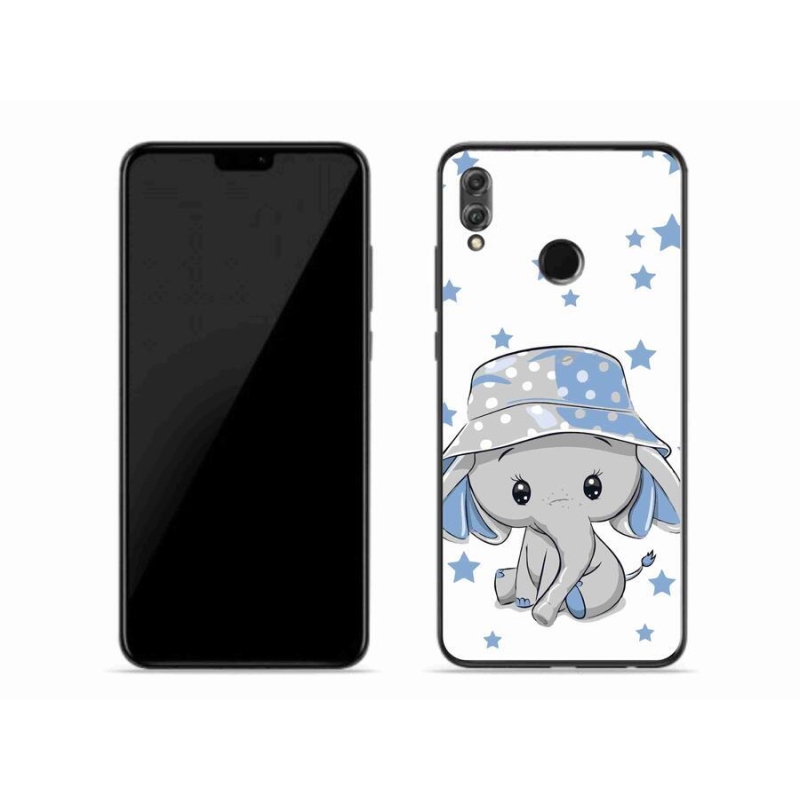 Gelový kryt mmCase na mobil Honor 8X - modrý slon