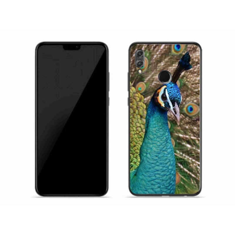 Gelový kryt mmCase na mobil Honor 8X - páv