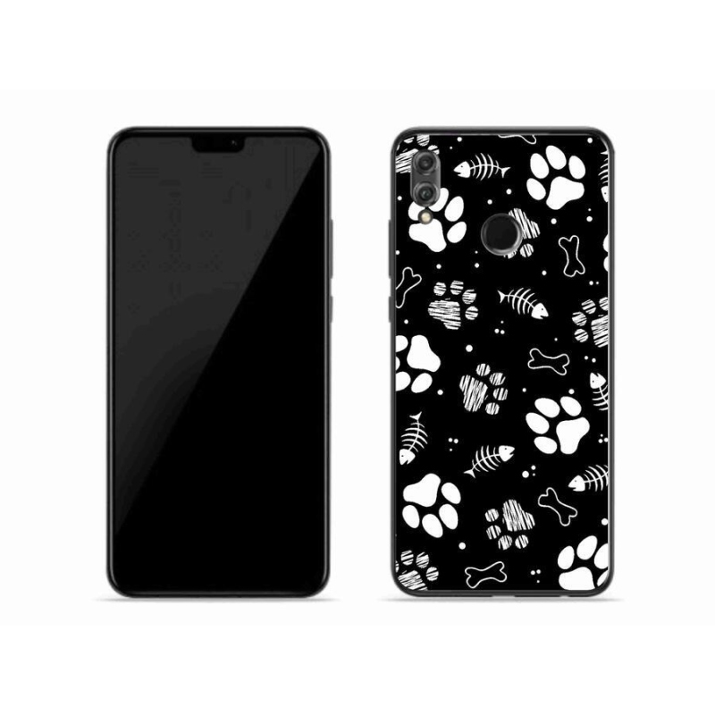 Gelový kryt mmCase na mobil Honor 8X - psí tlapky