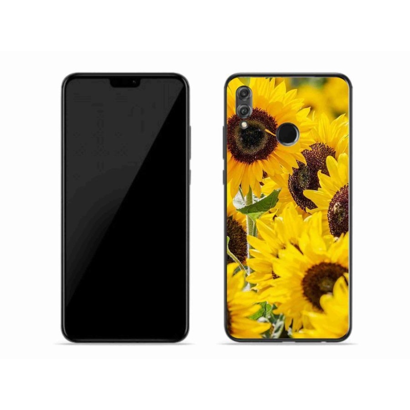 Gelový kryt mmCase na mobil Honor 8X - slunečnice