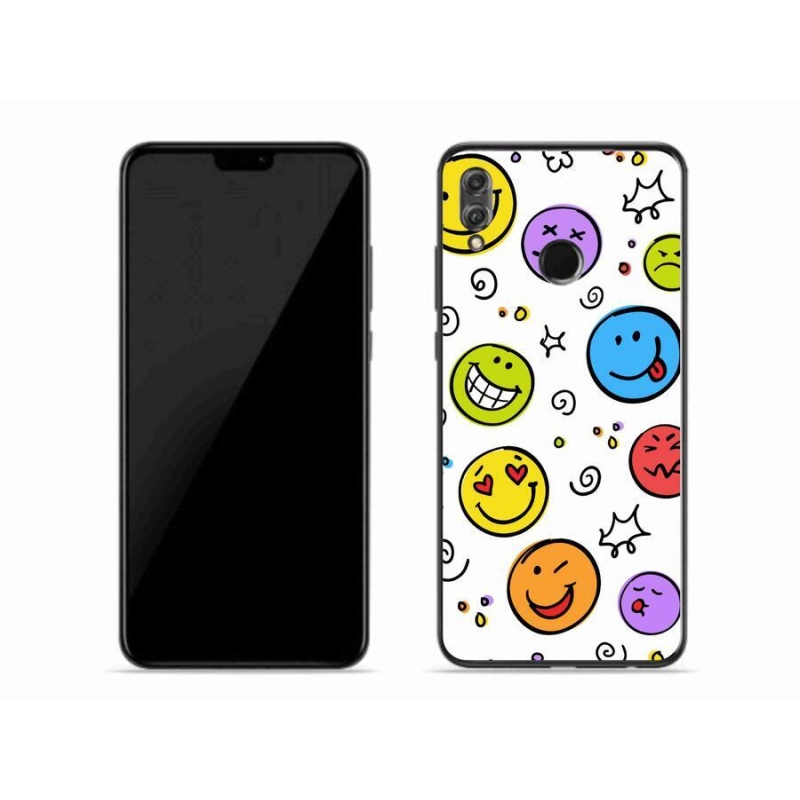 Gelový kryt mmCase na mobil Honor 8X - smajlíci