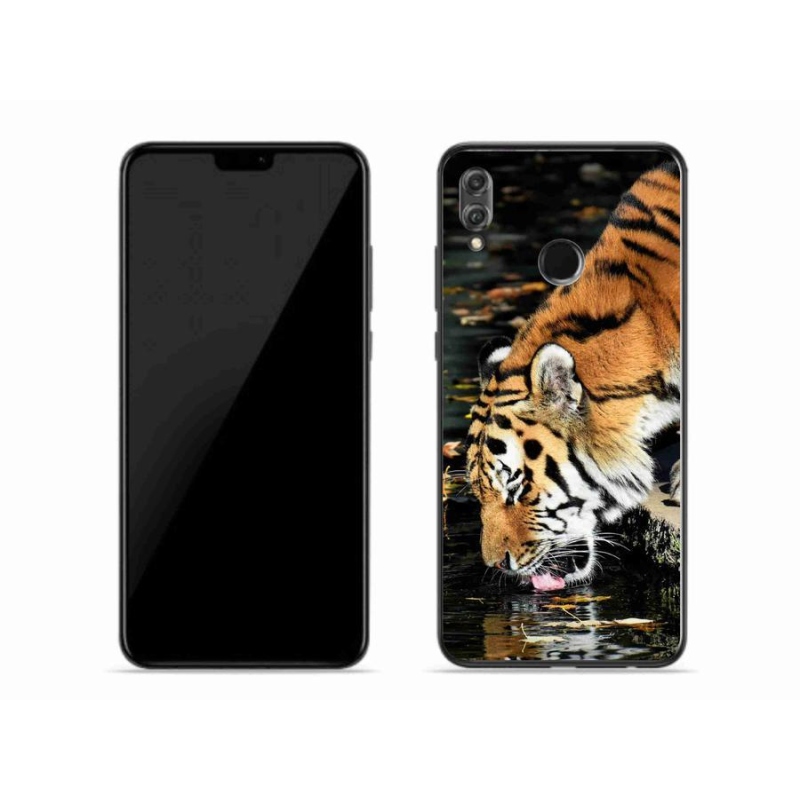 Gelový kryt mmCase na mobil Honor 8X - žíznivý tygr