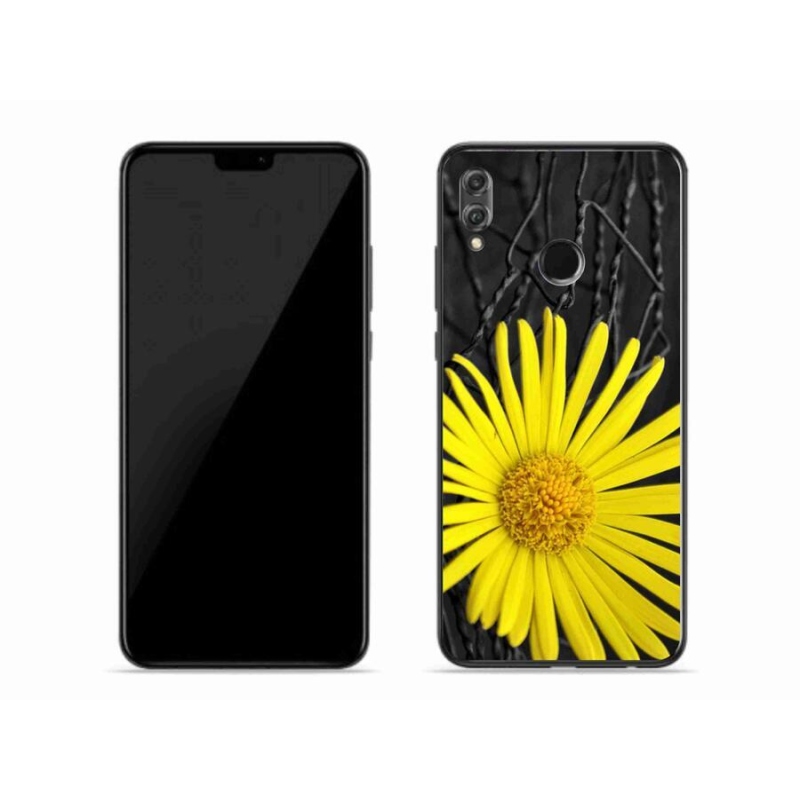 Gelový kryt mmCase na mobil Honor 8X - žlutá květina