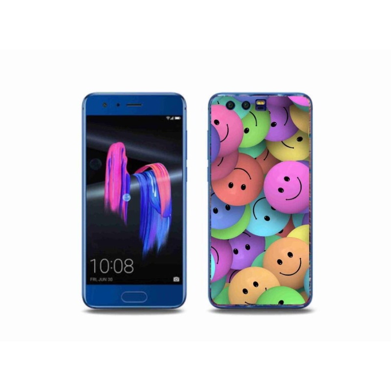Gelový kryt mmCase na mobil Honor 9 - barevní smajlíci