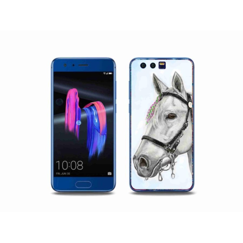 Gelový kryt mmCase na mobil Honor 9 - bílý kůň 1