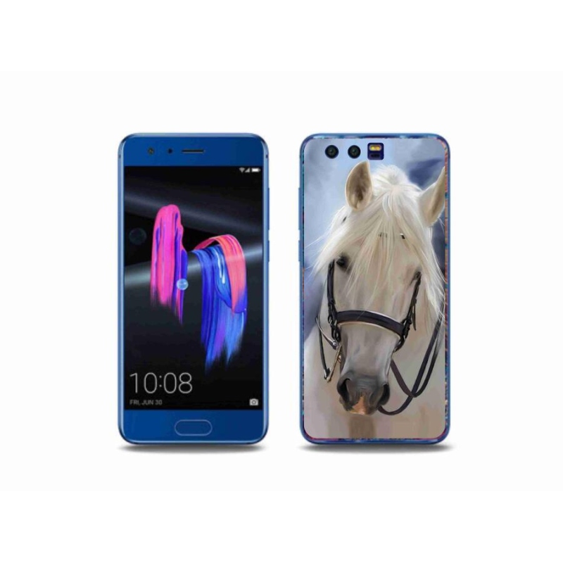Gelový kryt mmCase na mobil Honor 9 - bílý kůň