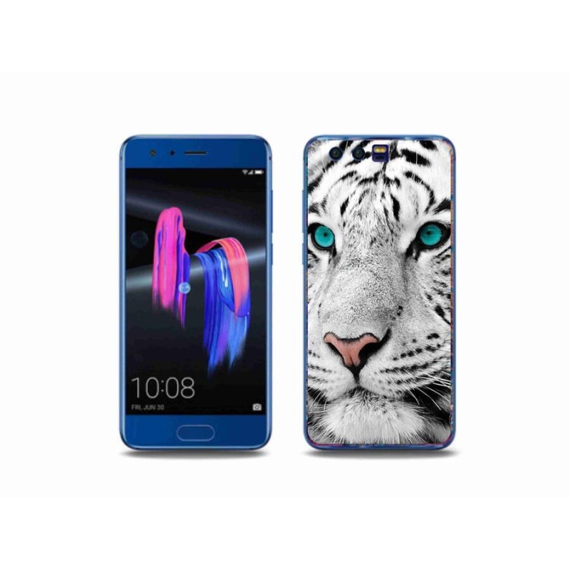 Gelový kryt mmCase na mobil Honor 9 - bílý tygr