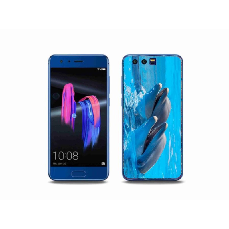 Gelový kryt mmCase na mobil Honor 9 - delfíni
