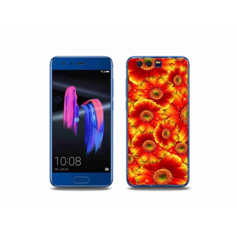 Gelový kryt mmCase na mobil Honor 9 - gerbera 1