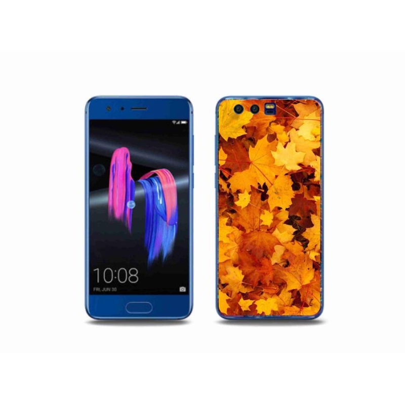 Gelový kryt mmCase na mobil Honor 9 - javorové listy