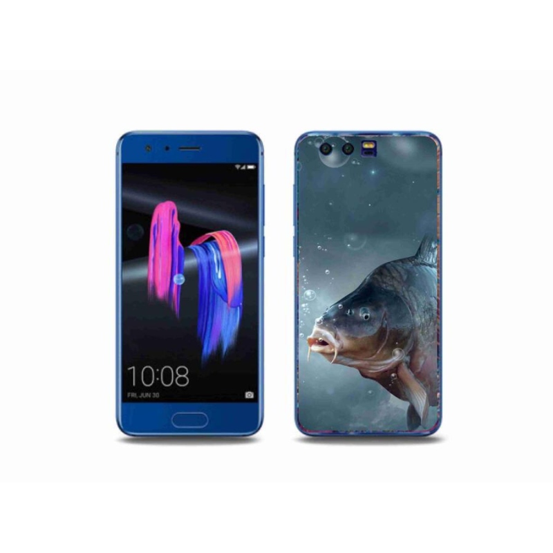 Gelový kryt mmCase na mobil Honor 9 - kapr a bublinky
