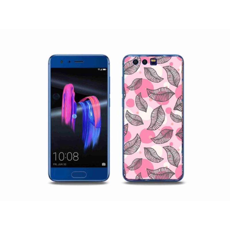 Gelový kryt mmCase na mobil Honor 9 - kreslené padající listy
