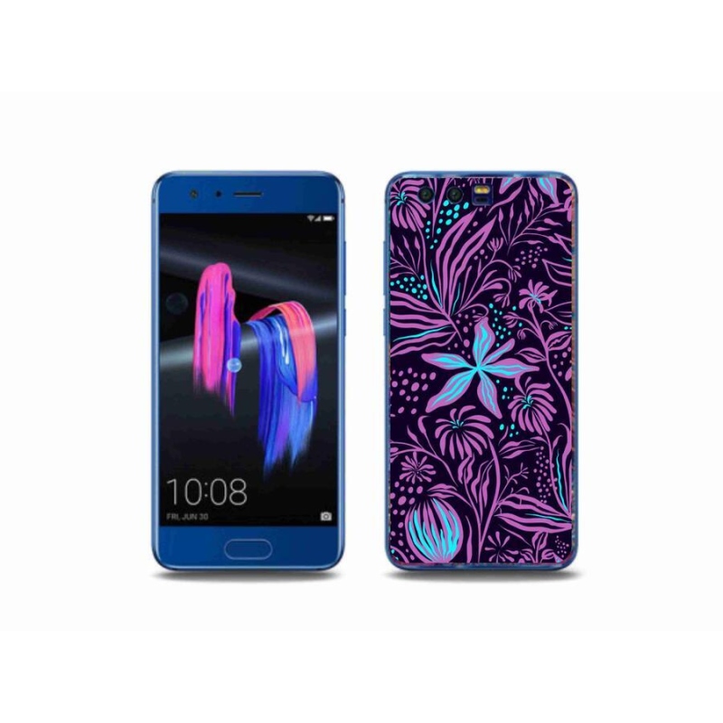 Gelový kryt mmCase na mobil Honor 9 - květiny 2
