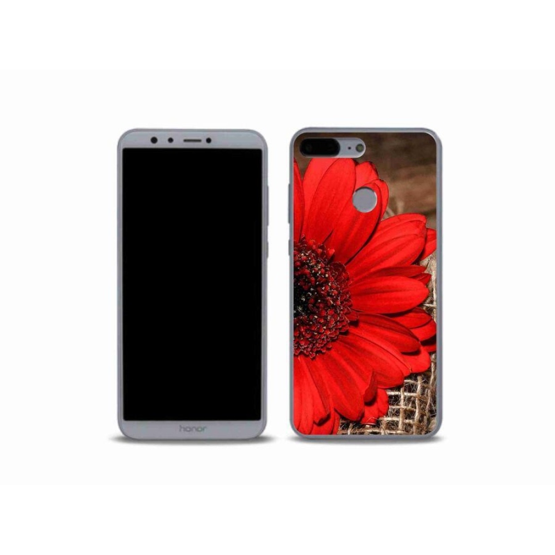 Gelový kryt mmCase na mobil Honor 9 Lite - gerbera