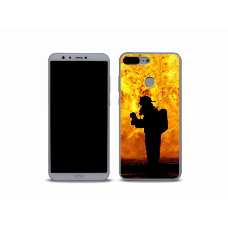 Gelový kryt mmCase na mobil Honor 9 Lite - hasič