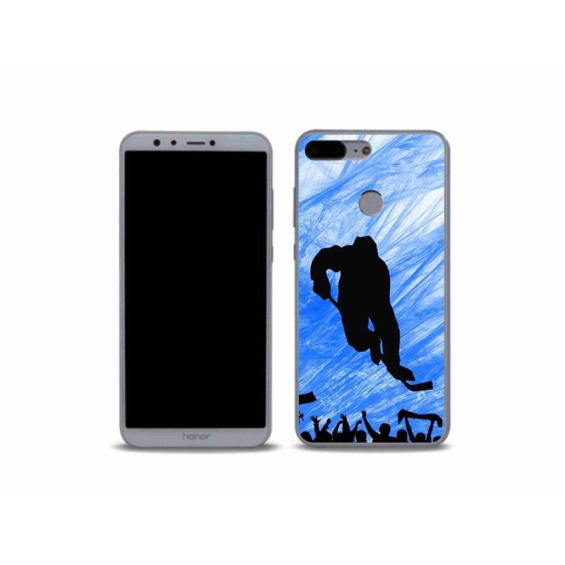 Gelový kryt mmCase na mobil Honor 9 Lite - hokejový hráč