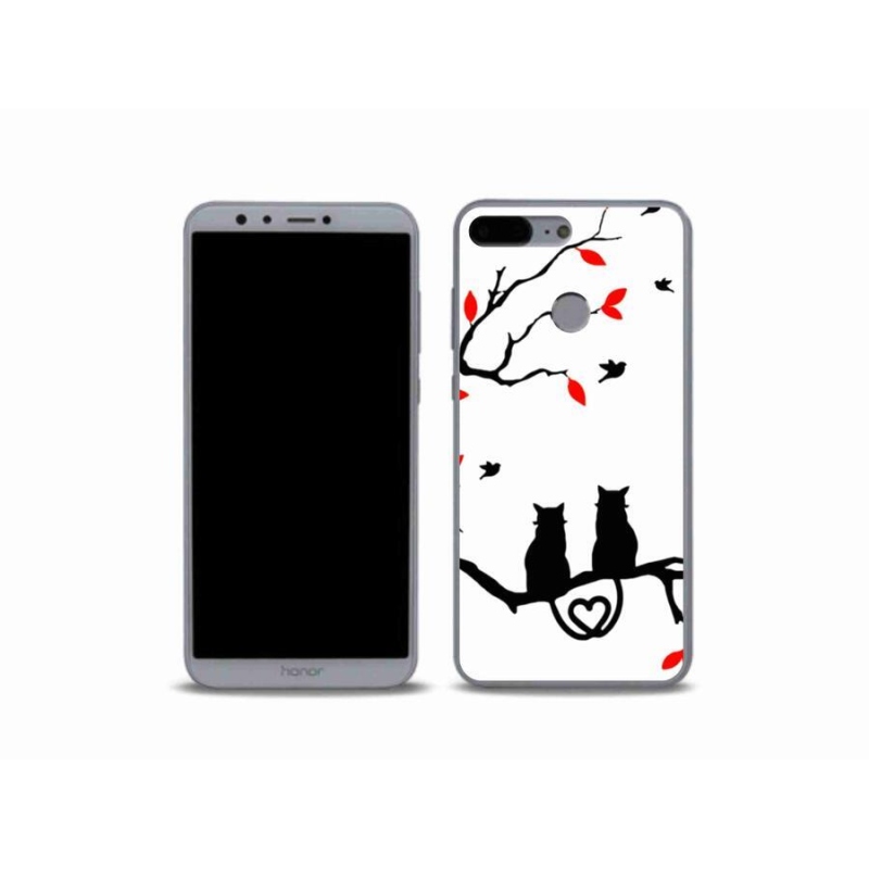 Gelový kryt mmCase na mobil Honor 9 Lite - kočičí láska