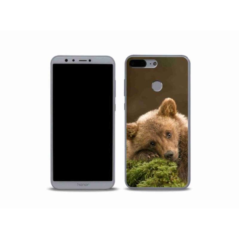 Gelový kryt mmCase na mobil Honor 9 Lite - medvěd