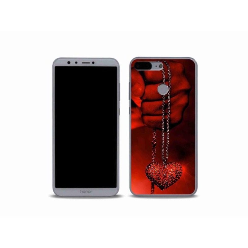 Gelový kryt mmCase na mobil Honor 9 Lite - náhrdelník