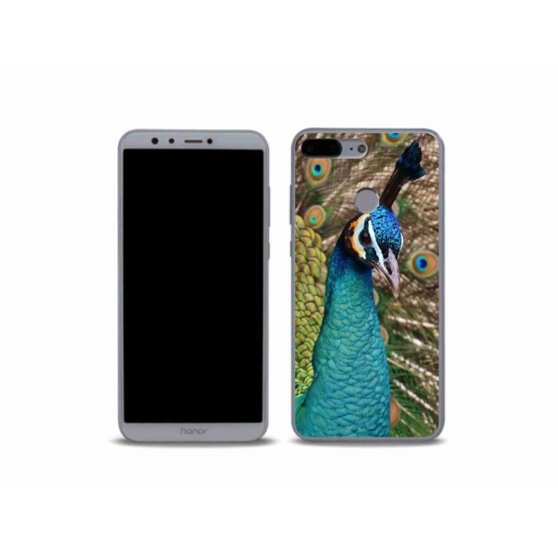 Gelový kryt mmCase na mobil Honor 9 Lite - páv