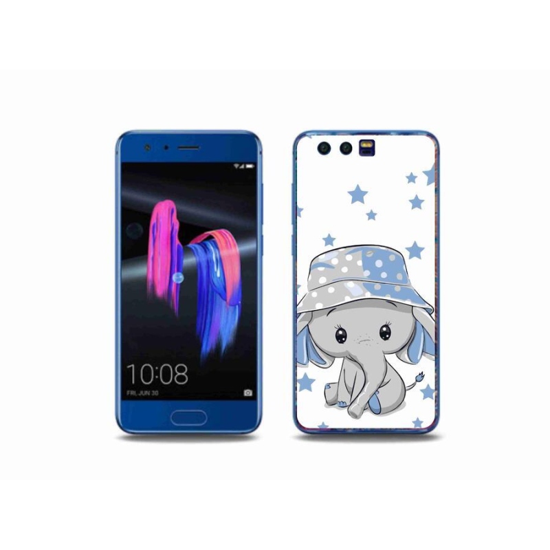 Gelový kryt mmCase na mobil Honor 9 - modrý slon