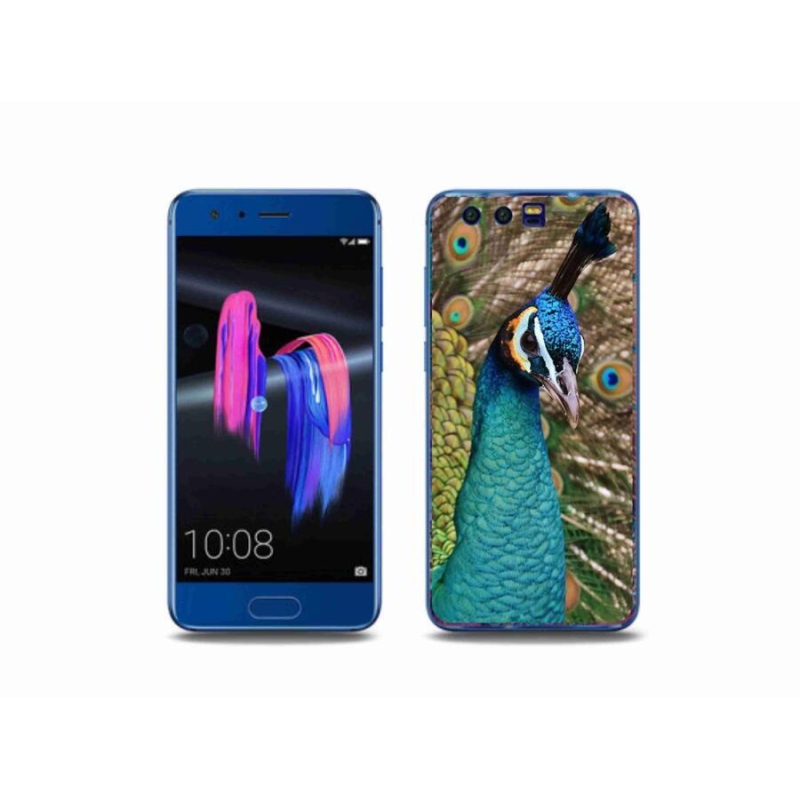 Gelový kryt mmCase na mobil Honor 9 - páv