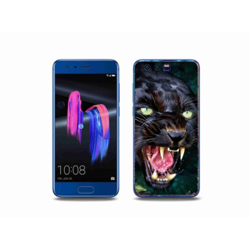 Gelový kryt mmCase na mobil Honor 9 - rozzuřený černý panter