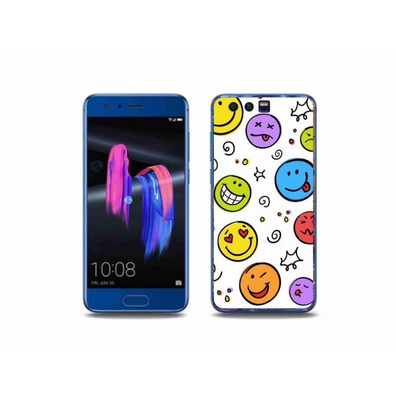 Gelový kryt mmCase na mobil Honor 9 - smajlíci