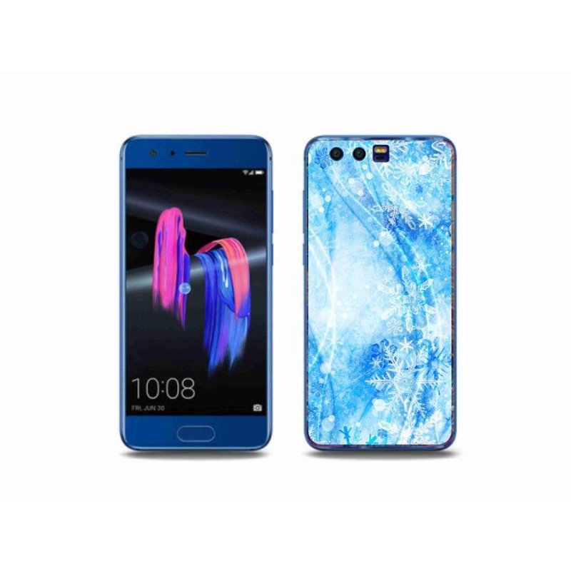Gelový kryt mmCase na mobil Honor 9 - sněhové vločky