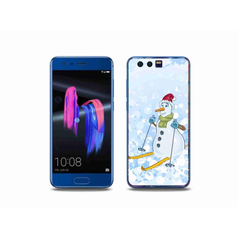 Gelový kryt mmCase na mobil Honor 9 - sněhulák