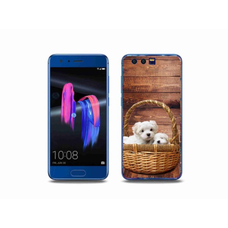 Gelový kryt mmCase na mobil Honor 9 - štěňátka