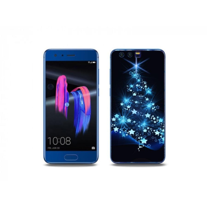 Gelový kryt mmCase na mobil Honor 9 - vánoční stromek
