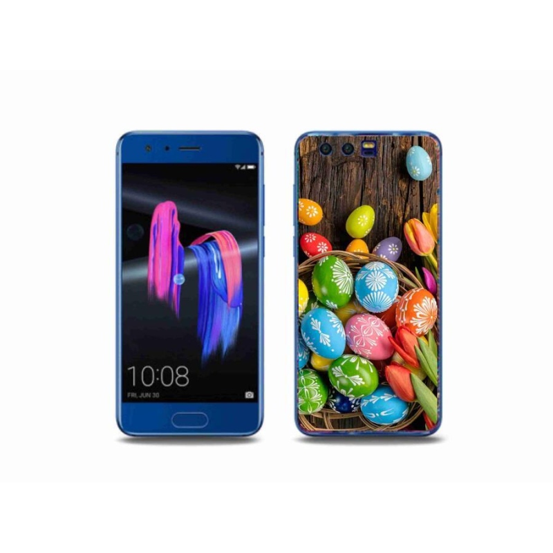 Gelový kryt mmCase na mobil Honor 9 - velikonoční vajíčka