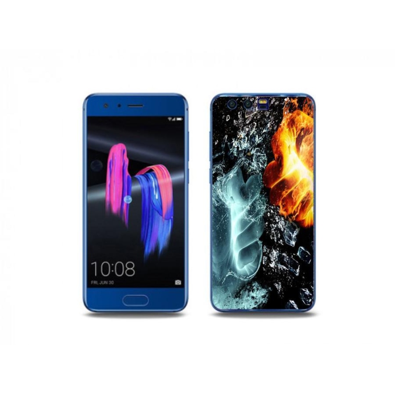 Gelový kryt mmCase na mobil Honor 9 - voda a oheň