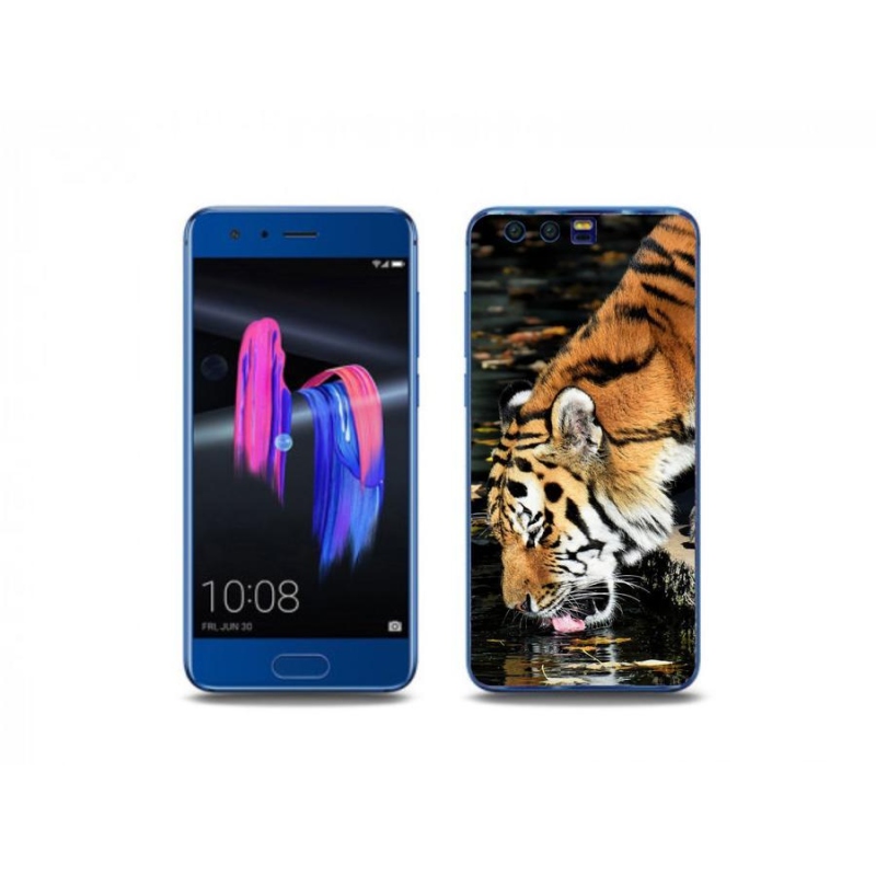 Gelový kryt mmCase na mobil Honor 9 - žíznivý tygr