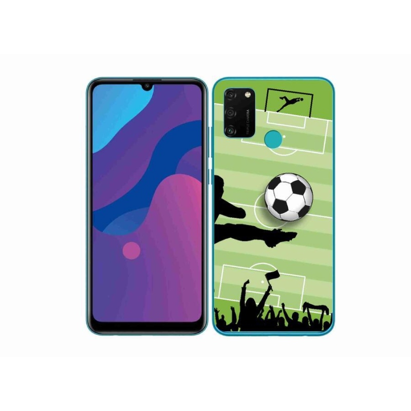 Gelový kryt mmCase na mobil Honor 9A - fotbal 3