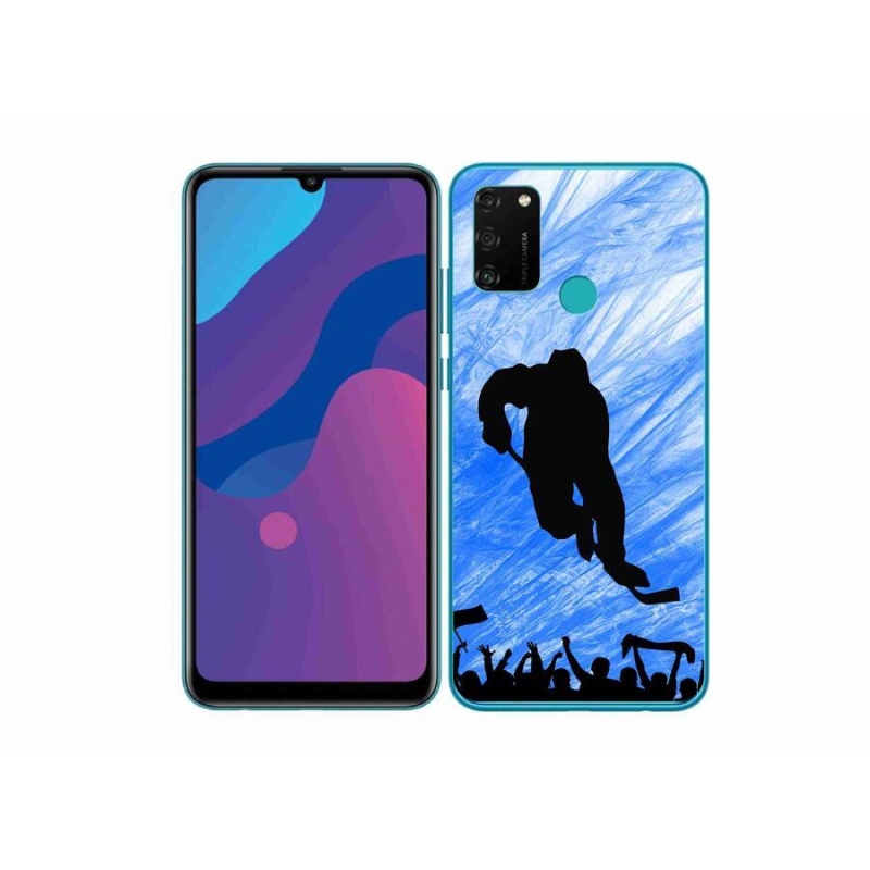 Gelový kryt mmCase na mobil Honor 9A - hokejový hráč